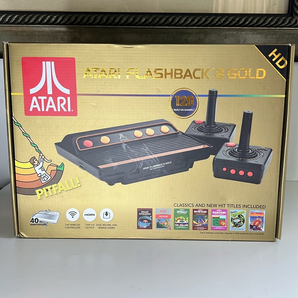 Atari flashback eight gold 120 games preloaded wireless HDMI connection